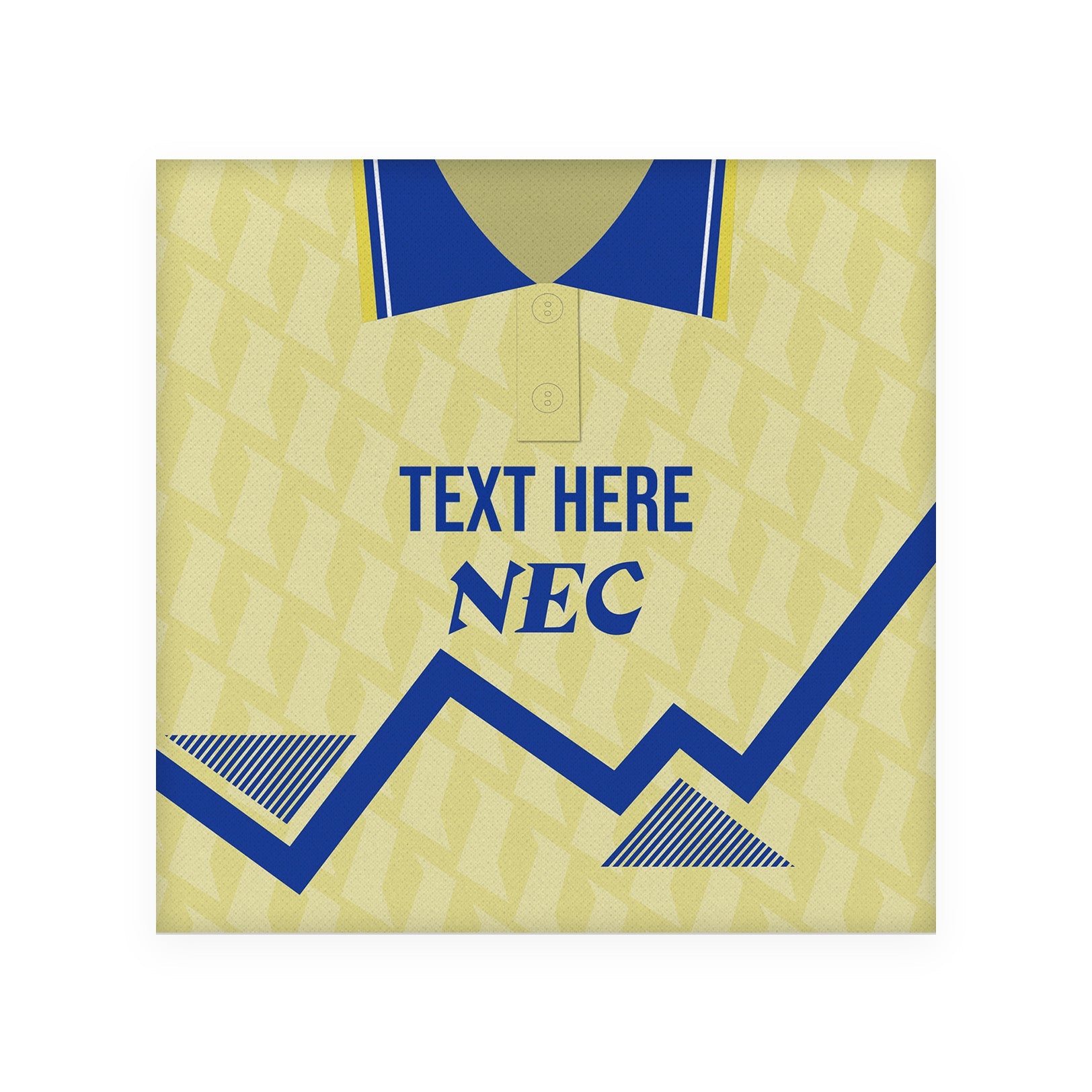 Everton 1990 Away Shirt - Personalised Drink Coaster - Square Or Circle