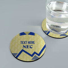 Everton 1990 Away Shirt - Personalised Drink Coaster - Square Or Circle