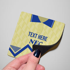 Everton 1990 Away Shirt - Personalised Drink Coaster - Square Or Circle