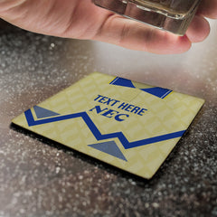 Everton 1990 Away Shirt - Personalised Drink Coaster - Square Or Circle