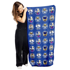 Everton - Football Legends - Microfibre Beach Towel - 150cm x 75cm