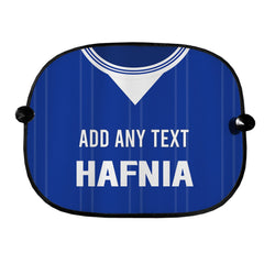 Everton 1984 Home Shirt - Personalised Retro Football Car Sun Shade - Set of 2