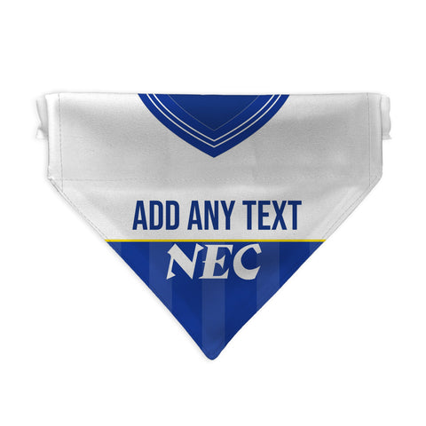 Everton 1986 Home Retro Shirt - Personalised Pet Bandana - 4 Sizes