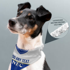 Everton 1986 Home Retro Shirt - Personalised Pet Bandana - 4 Sizes