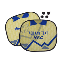 Everton 1990 Away Shirt - Personalised Retro Football Car Sun Shade - Set of 2