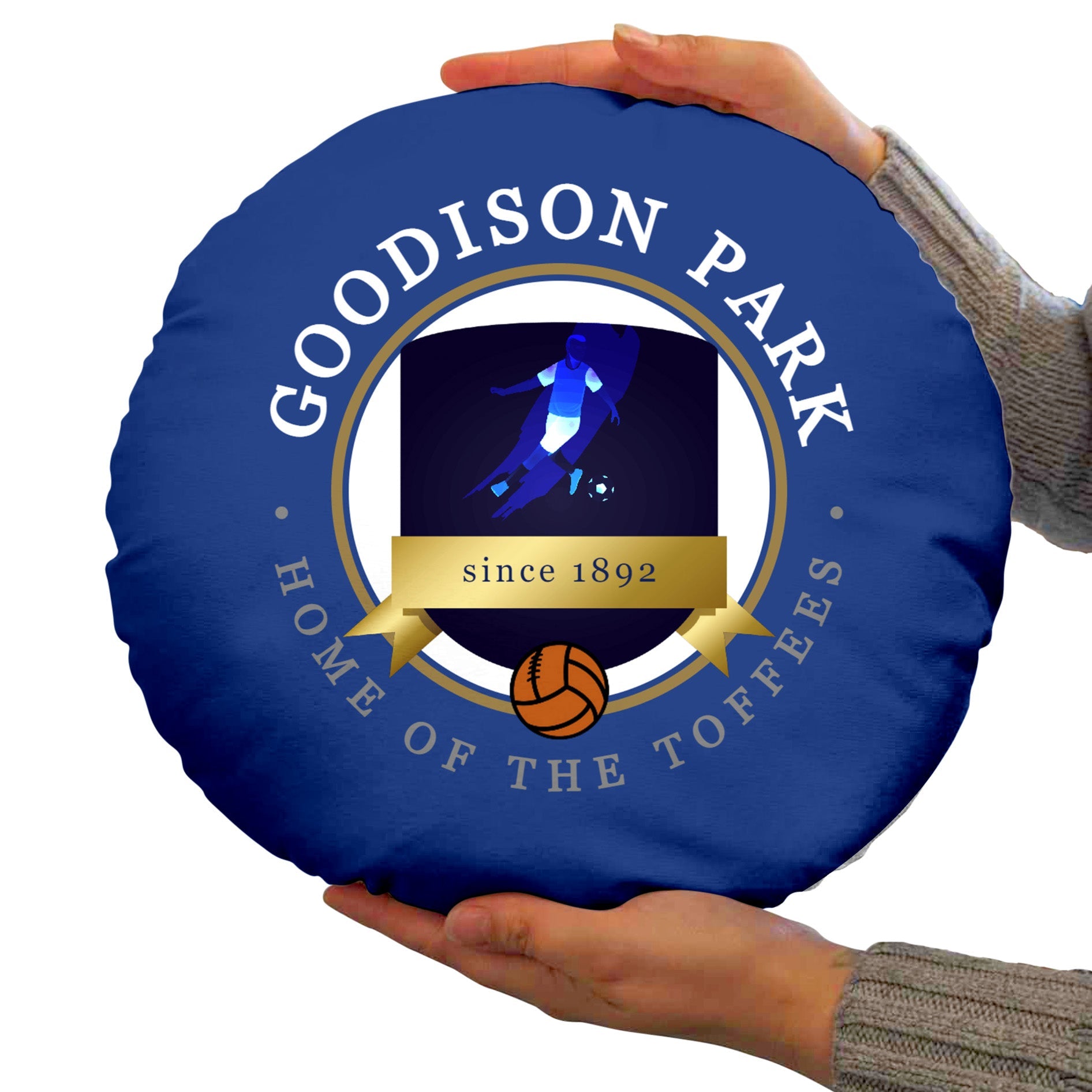 Merseyside Blues Goodison - Football Legends - Circle Cushion 14inch