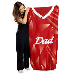 DAD - Liverpool - 1989 Home - Personalised Lightweight, Microfibre Retro Beach Towel - 150cm x 75cm