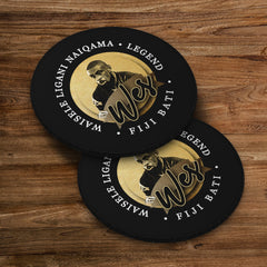 Fiji Rugby League NAIQAMA - Coaster - Circle or Square