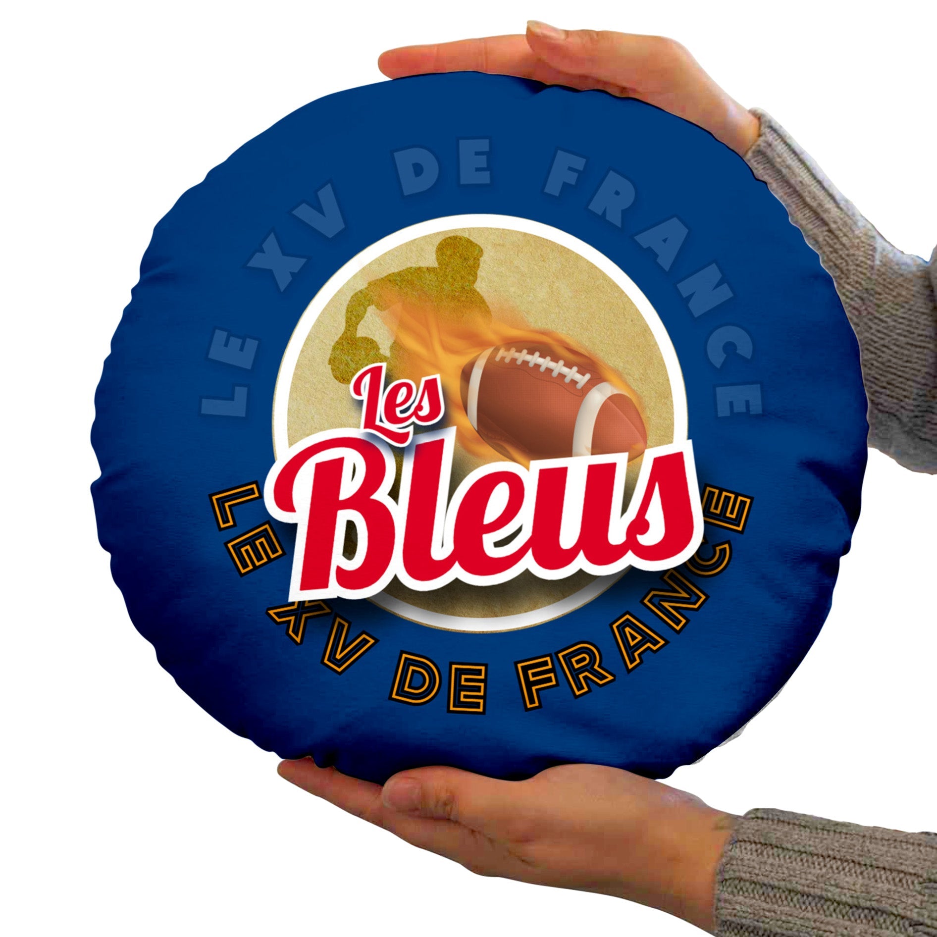 France Rugby Union Les Bleus  - Legend Collection - Circle Cushion 14inch
