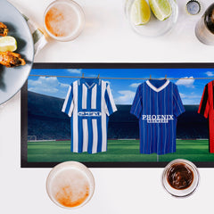 Brighton Retro Hanging Football Shirts - Personalised Bar Runner