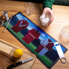 Burnley Retro Hanging Football Shirts - Personalised Bar Runner