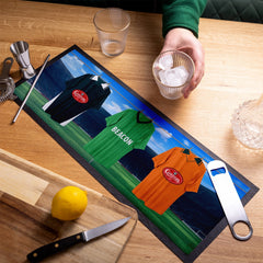 Plymouth Retro Retro Hanging Football Shirts - Personalised Bar Runner