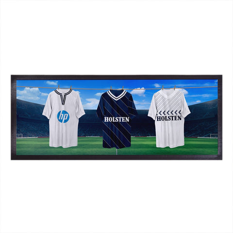Tottenham Retro Hanging Football Shirts - Personalised Bar Runner