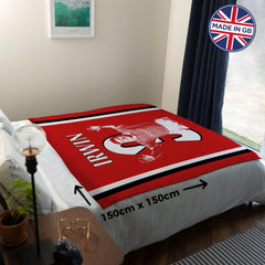 Manchester Red Irwin 3 - Fleece 150cm X 150cm