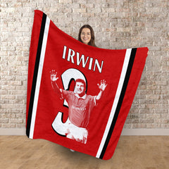 Manchester Red Irwin 3 - Fleece 150cm X 150cm