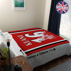 Manchester Red Keane 16 - Fleece 150cm X 150cm