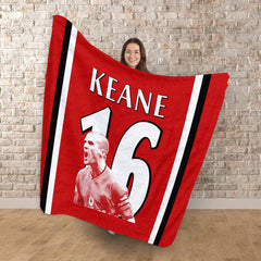 Manchester Red Keane 16 - Fleece 150cm X 150cm