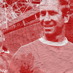 Manchester Red Montage - Fleece 150cm X 150cm