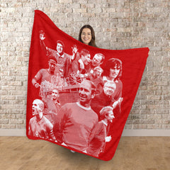 Manchester Red Montage - Fleece 150cm X 150cm