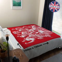 The Gooners Montage - Fleece 150cm X 150cm