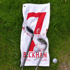 England Beckham 7 - Football Legends - Golf Towel