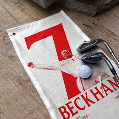 England Beckham 7 - Football Legends - Golf Towel