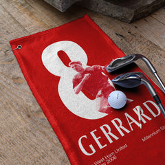Liverpool Gerrard 8 - Football Legends - Golf Towel