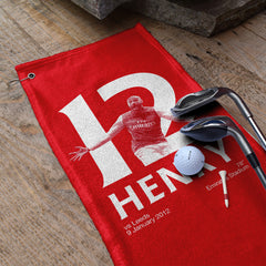 The Gooners Henry 12 - Football Legends - Golf Towel