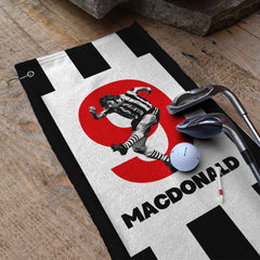 Newcastle Macdonald 9 - Football Legends - Golf Towel