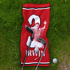 Manchester Red Irwin 3 - Football Legends - Golf Towel
