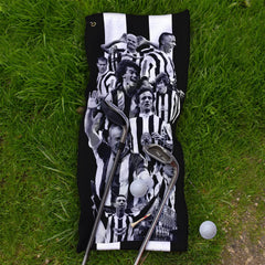 Newcastle Montage - Football Legends - Golf Towel