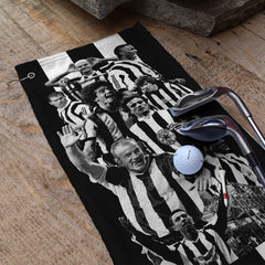 Newcastle Montage - Football Legends - Golf Towel