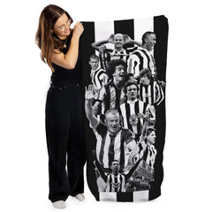 Newcastle Montage - Football Legends - Beach Towel - 150cm x 75cm