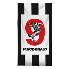 Newcastle Macdonald 9 - Football Legends - Beach Towel - 150cm x 75cm