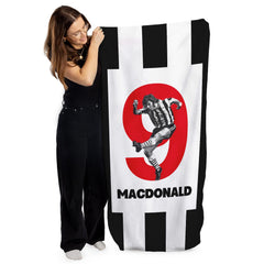 Newcastle Macdonald 9 - Football Legends - Beach Towel - 150cm x 75cm