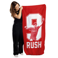 Liverpool Rush 9 - Football Legends - Beach Towel - 150cm x 75cm