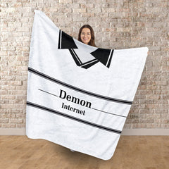 Fulham -2000 HOME Shirt - Personalised Retro Fleece Blanket