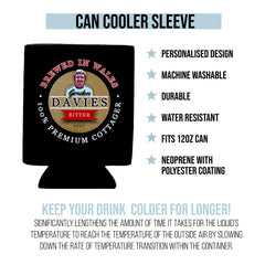 Fulham  Gordon Davies - Football Legends - Can Cooler