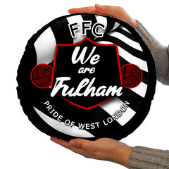Fulham  We are Fulham - Football Legends - Circle Cushion 14inch