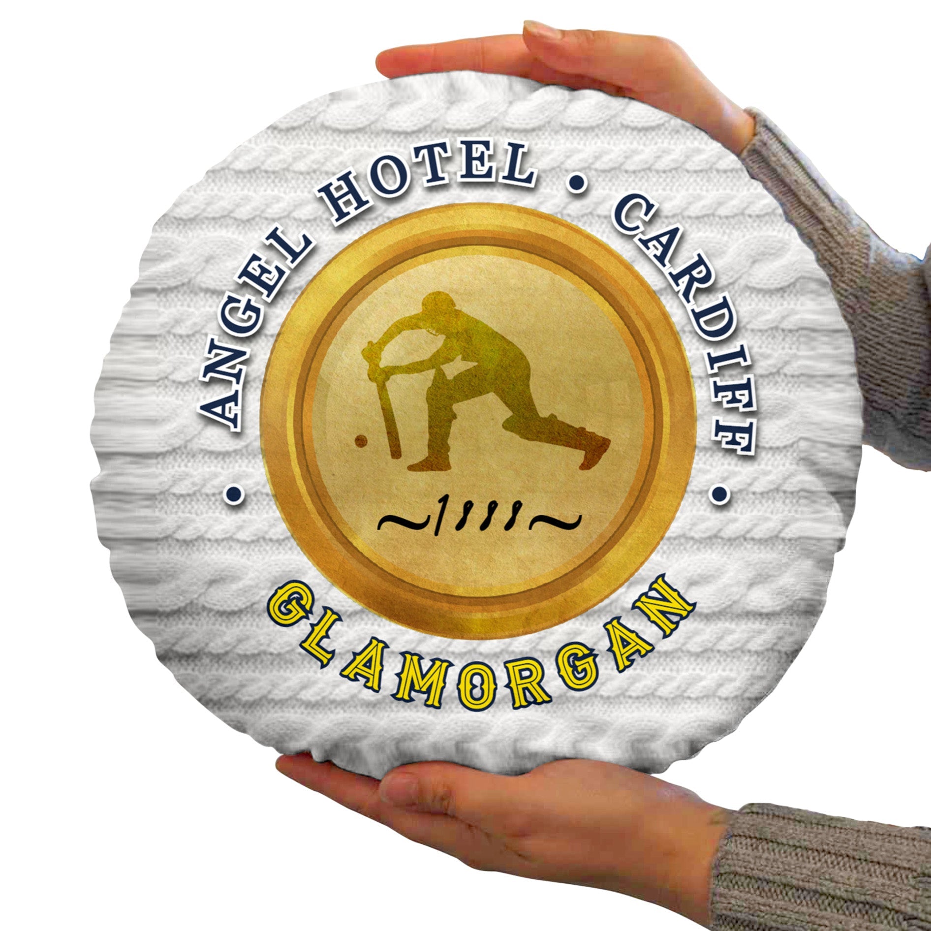 Glamorgan Cricket 1888  - Legend Collection - Circle Cushion 14inch