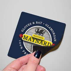 Glamorgan Maynard - Cricket Coaster - Circle or Square