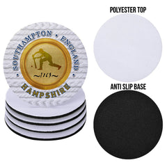 Hampshire 1863 - Cricket Coaster - Circle or Square