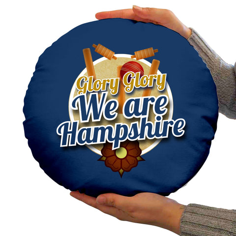 Hampshire Cricket Glory  - Legend Collection - Circle Cushion 14inch