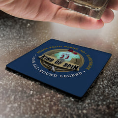 Hampshire Warne - Cricket Coaster - Circle or Square