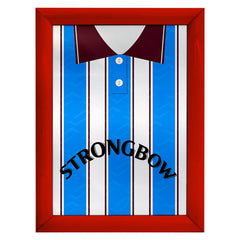Hearts 1995 Away Shirt - A4 Personalised Metal Sign Plaque