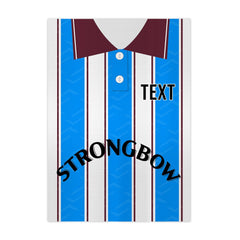 Hearts 1995 Away Shirt - A4 Personalised Metal Sign Plaque