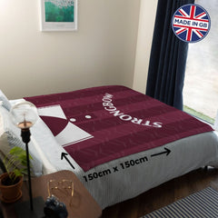 Hearts - 1997 Home - Personalised Retro Fleece Blanket 150cm X 150cm