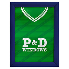 Hibernian 1988 Home Shirt - A4 Personalised Metal Sign Plaque