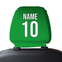 Hibernian 1988 Home - Retro Football Shirt - Pack of 2 - Car Seat Headrest Covers