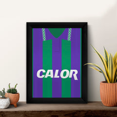 Hibernian 1994 Away Shirt - A4 Personalised Metal Sign Plaque